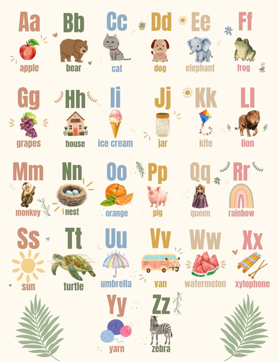 Boho Alphabet Posters A–Z | Classroom Decor | 41 Pages