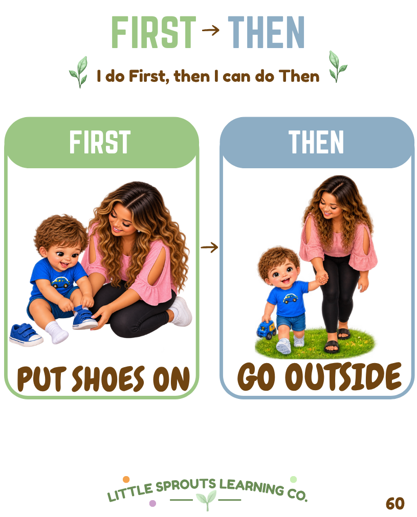 First → Then Visual Support Pack | Everyday Routine Visuals for Toddlers & Little Learners