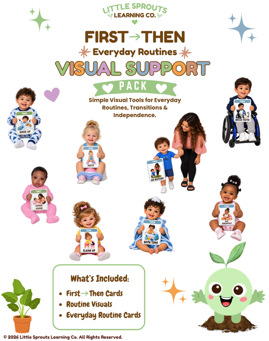 First → Then Visual Support Pack | Everyday Routine Visuals for Toddlers & Little Learners