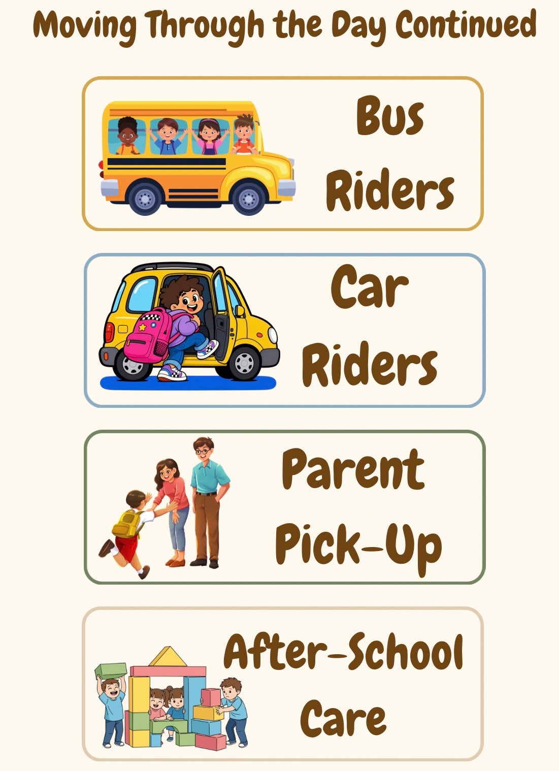 Boho Daily Routine Visual Schedule | Classroom Routine Cards & Visual Support Boards