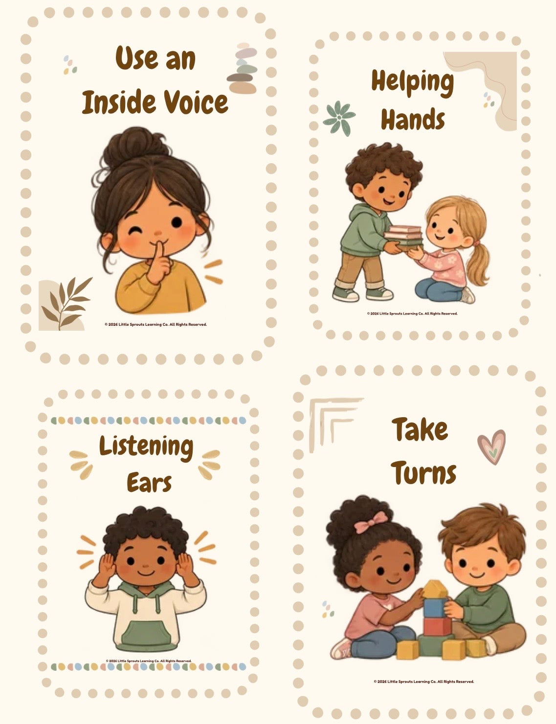 Boho Classroom Expectations & Positive Behavior Pack | Posters, Reminder Cards & Visual Supports