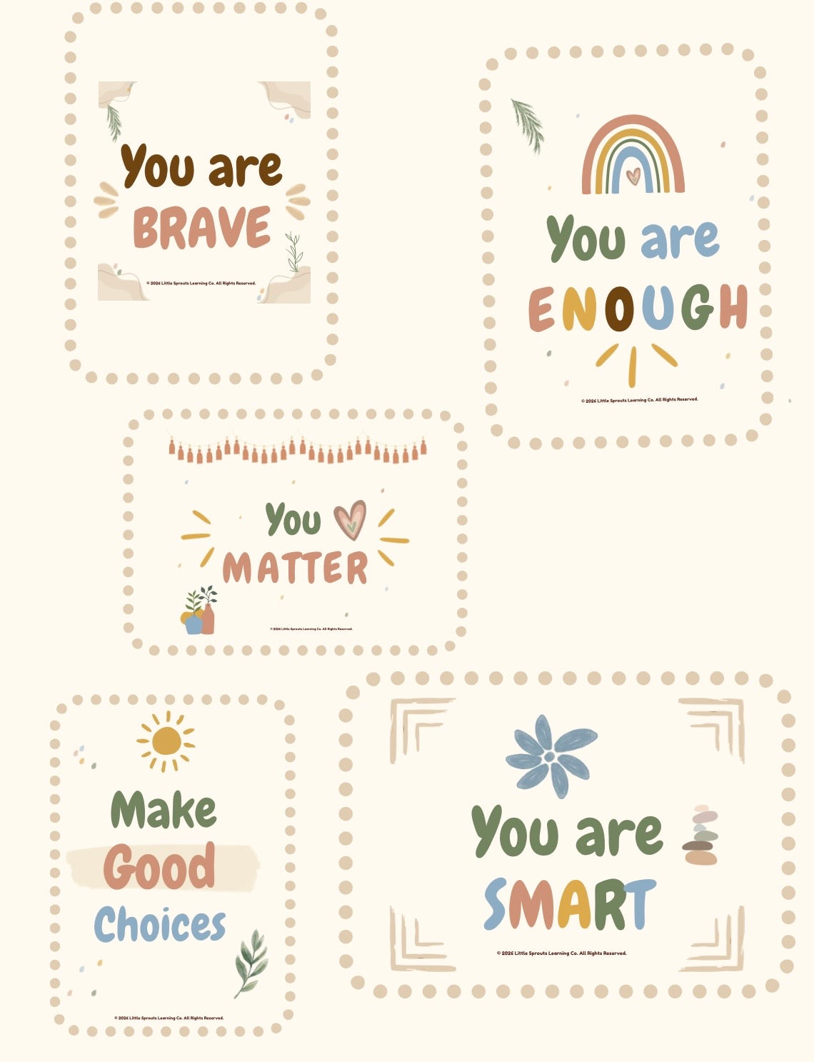 Boho Classroom Expectations & Positive Behavior Pack | Posters, Reminder Cards & Visual Supports