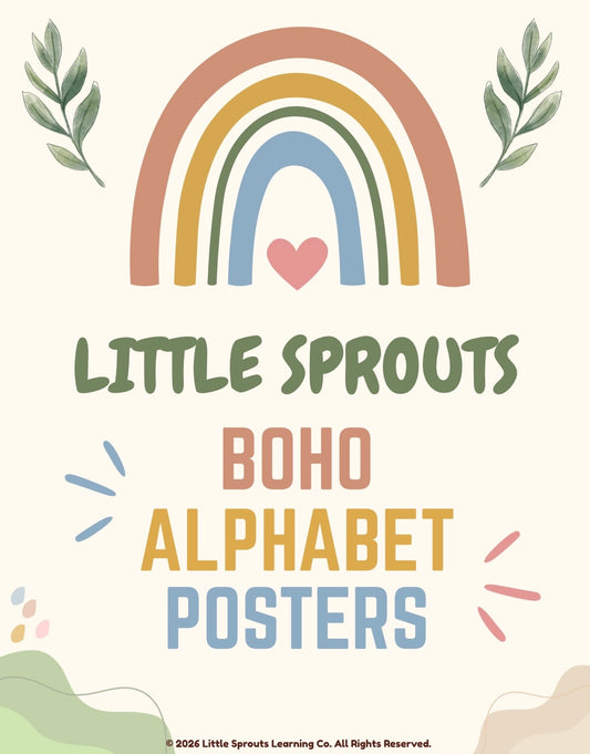 Boho Alphabet Posters A–Z | Classroom Decor | 41 Pages