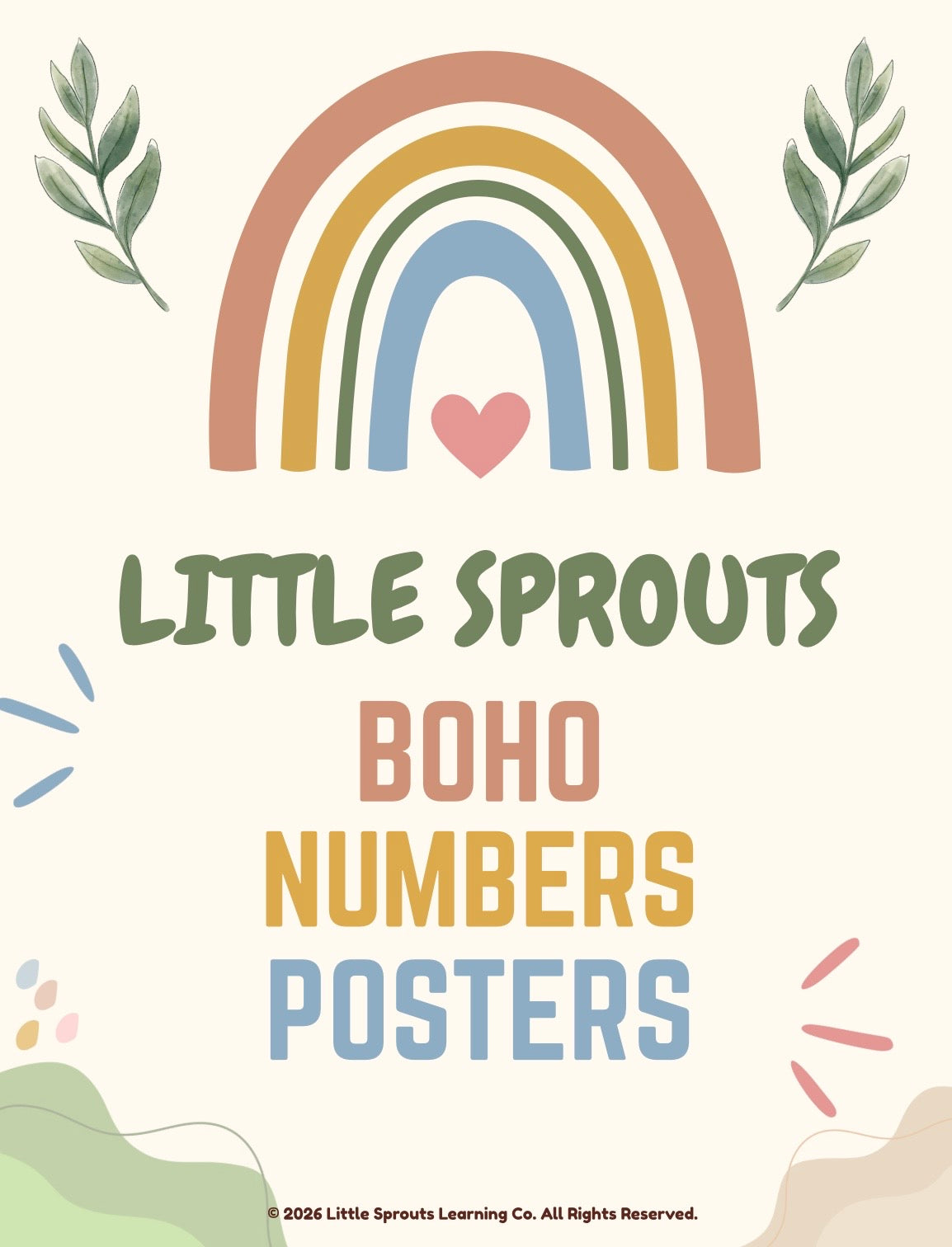 Boho Number Posters 0–20 | Classroom Decor
