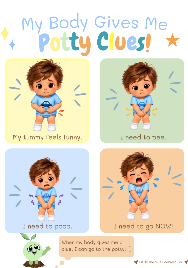 Boy Potty Support Pack | Potty Training Visuals & Routine Support