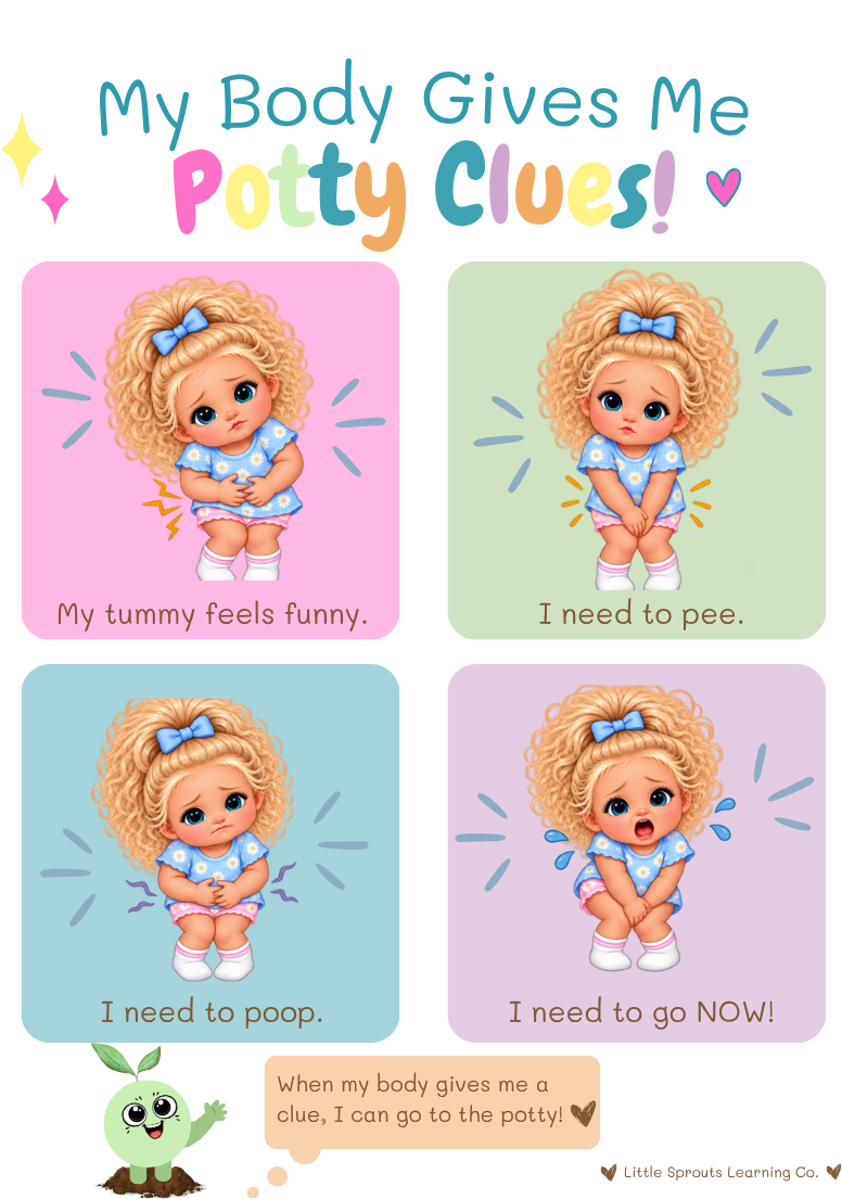 Potty Support Bundle | Girl & Boy Potty Training Visuals